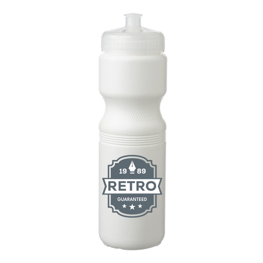 Plastic Water Bottles with Color Push Cap 28 oz. 22
