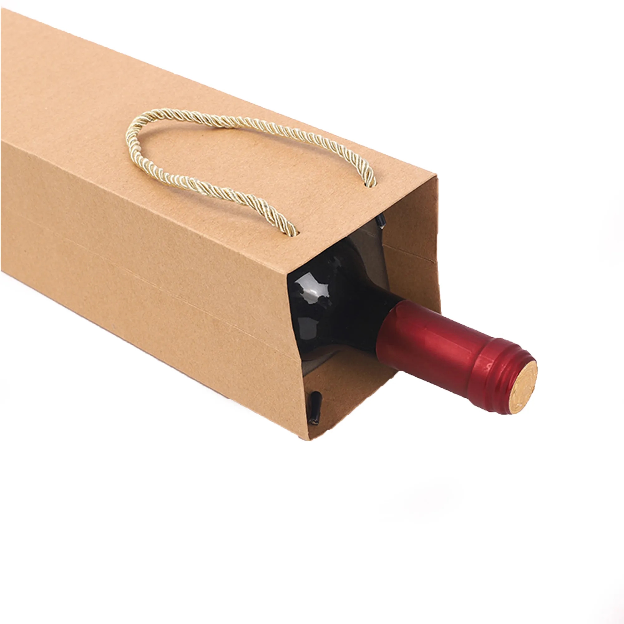 Custom Wine Tote Kraft Paper Bag 2
