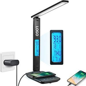 Dimmable Led Desk Lamp With Lcd And Usb Charging 2