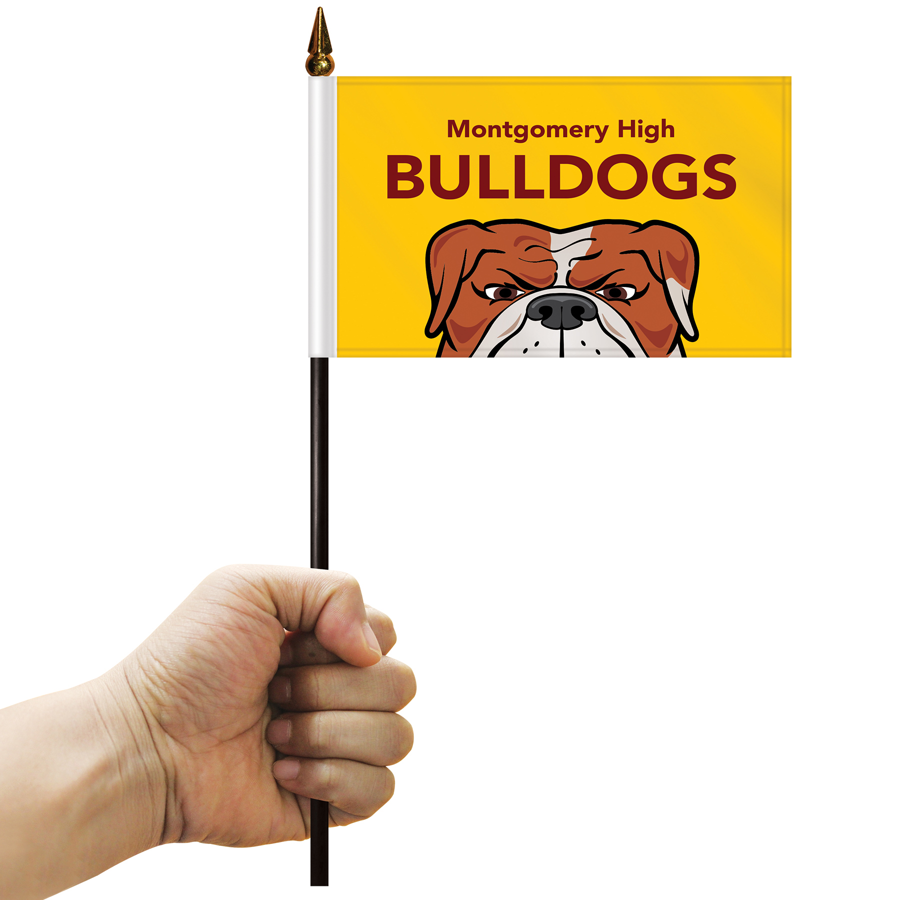 4" x 6" Stick Flag with Plastic Liner 8