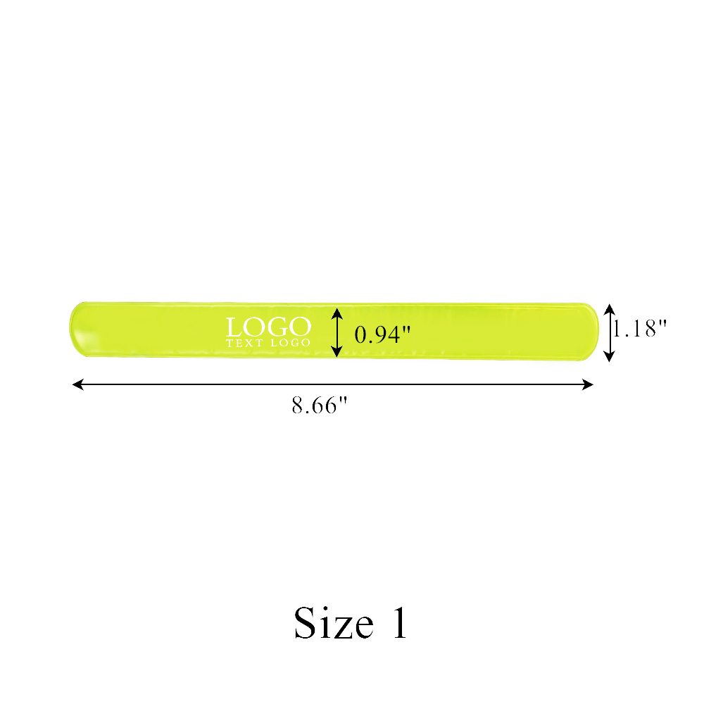 8.66"PVC Outdoor Reflective Slap Bracelets 15