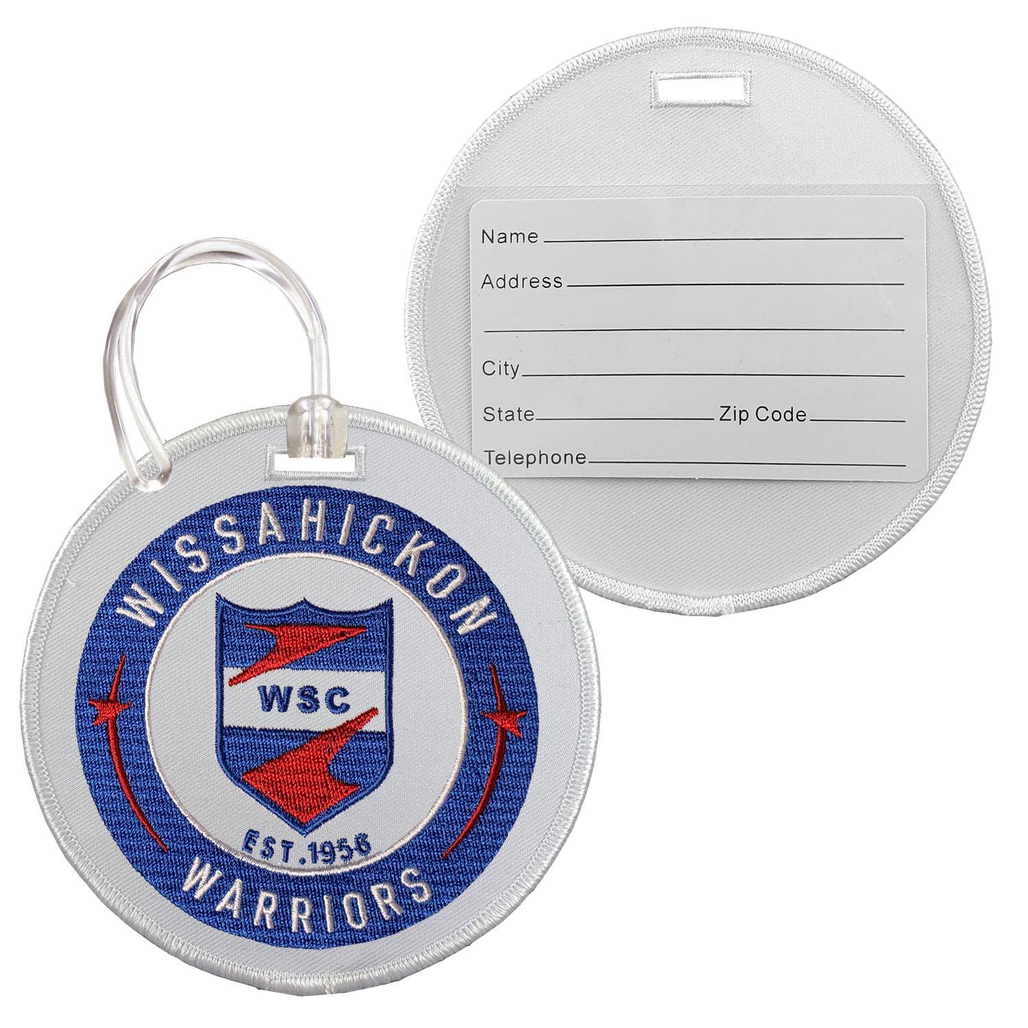 Embroidered Round Luggage Tag 2