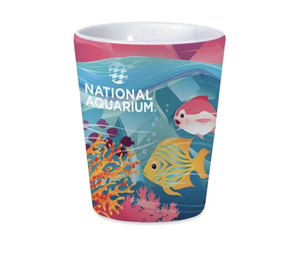 2 Oz. White Matte Shot Glass 3