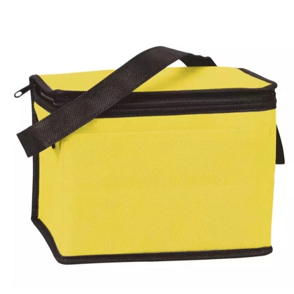 Portable 6 Can Pack Insulated Non Woven Cooler Bag 5