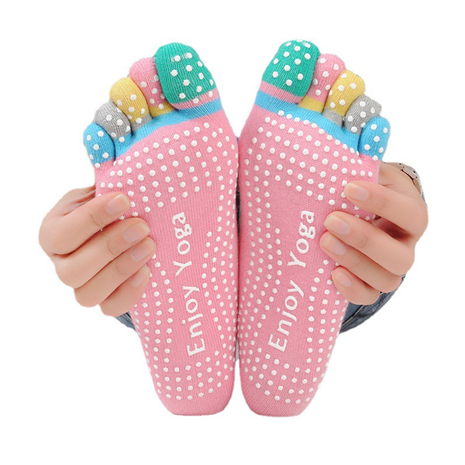 Non-slip Toe 5 Finger Yoga socks 2
