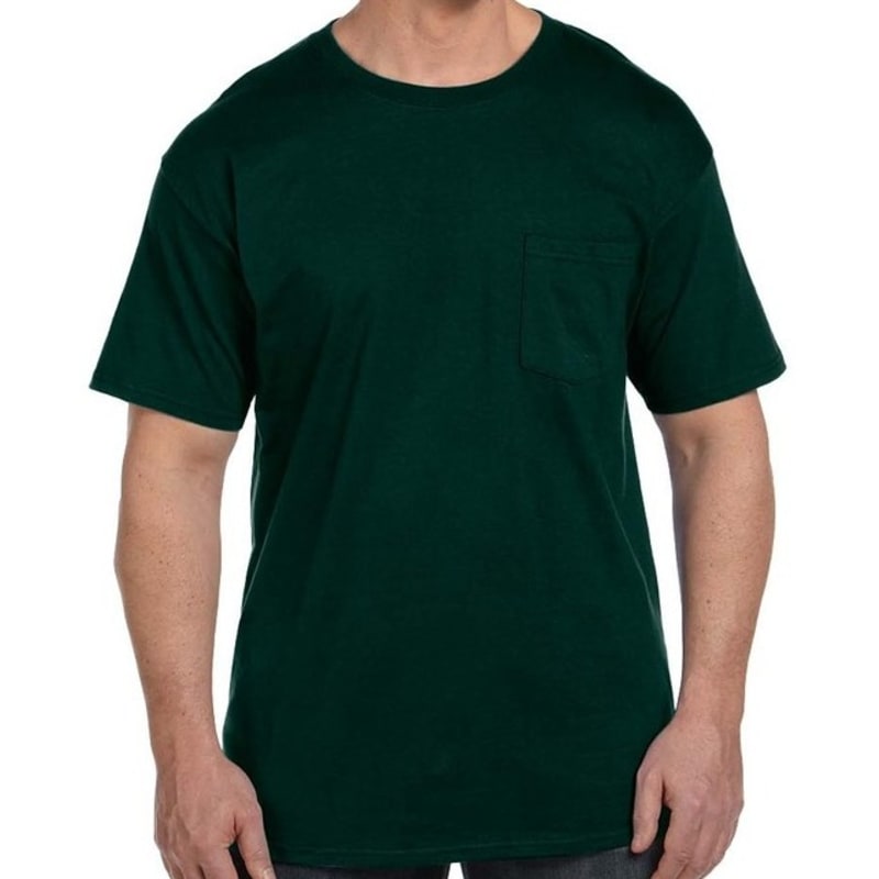Hanes 6.1 Oz. Beefy-T® With Pocket 10