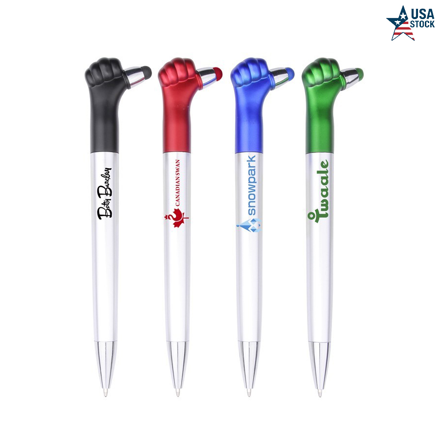 Thumbs Up Ballpoint Pen & Stylus Combo – Fun Promotional Giveaway with Chrome Accent 2