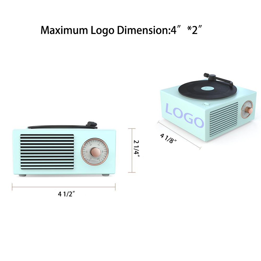 Record Player Shape Bluetooth Speaker 2