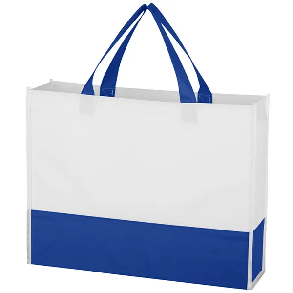 Non-woven Color Block Tote -15x11.5x3.5 2