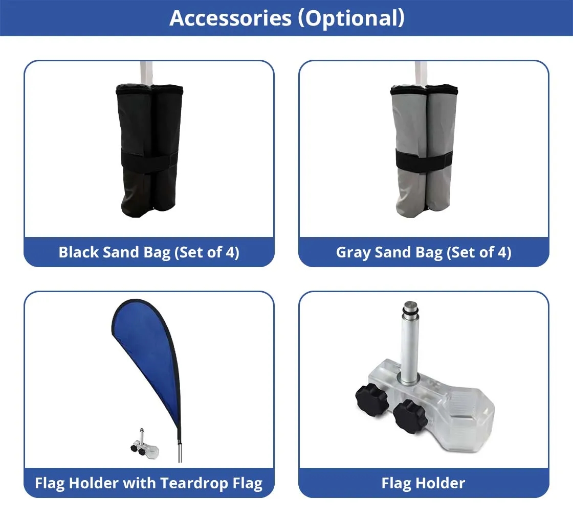 20' Aluminum Tent Frame (Hardware Only) 8