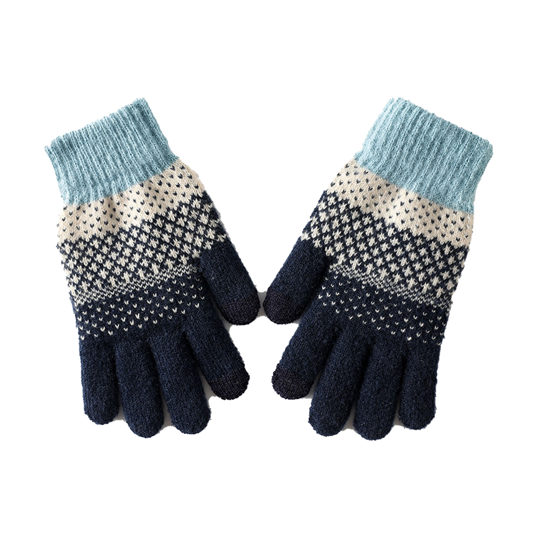 Jacquard Knit Warm Gloves 6