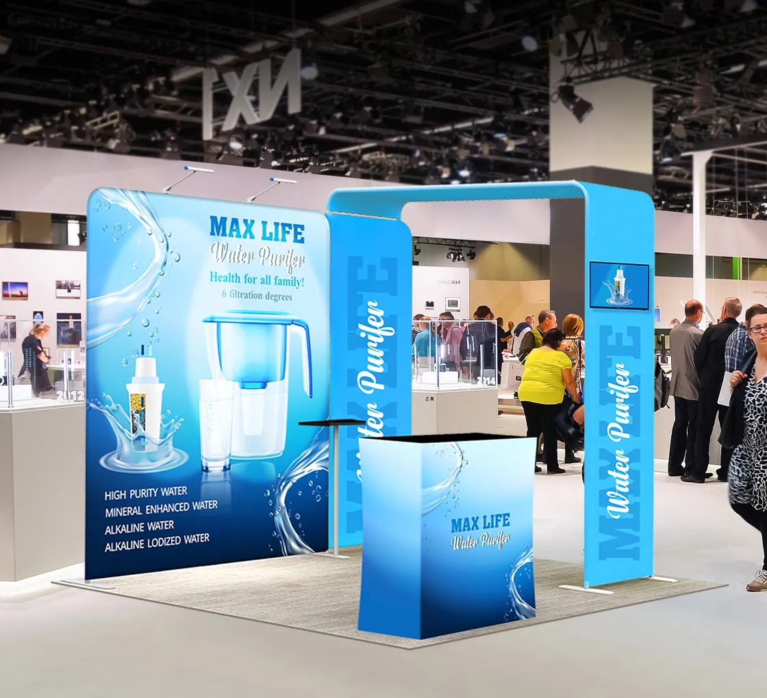 10ft Inline Trade Show Booth - Portable Display 12