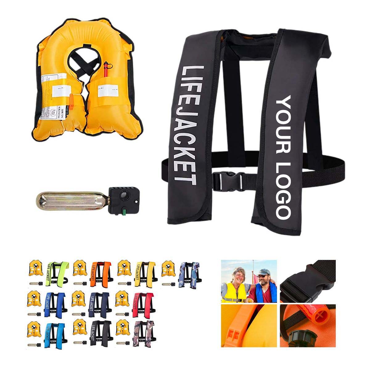 Durable Oxford Fabric CCS Life Jacket with Whistle 7