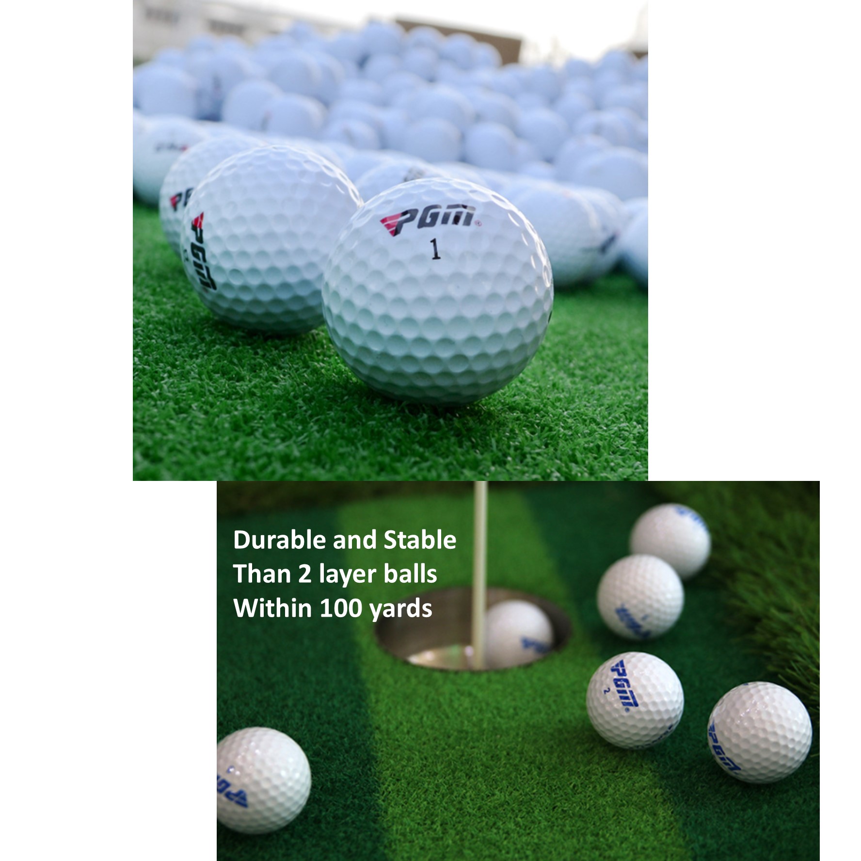 Custom Professional Golf Balls 3Layer Great Controllability 3