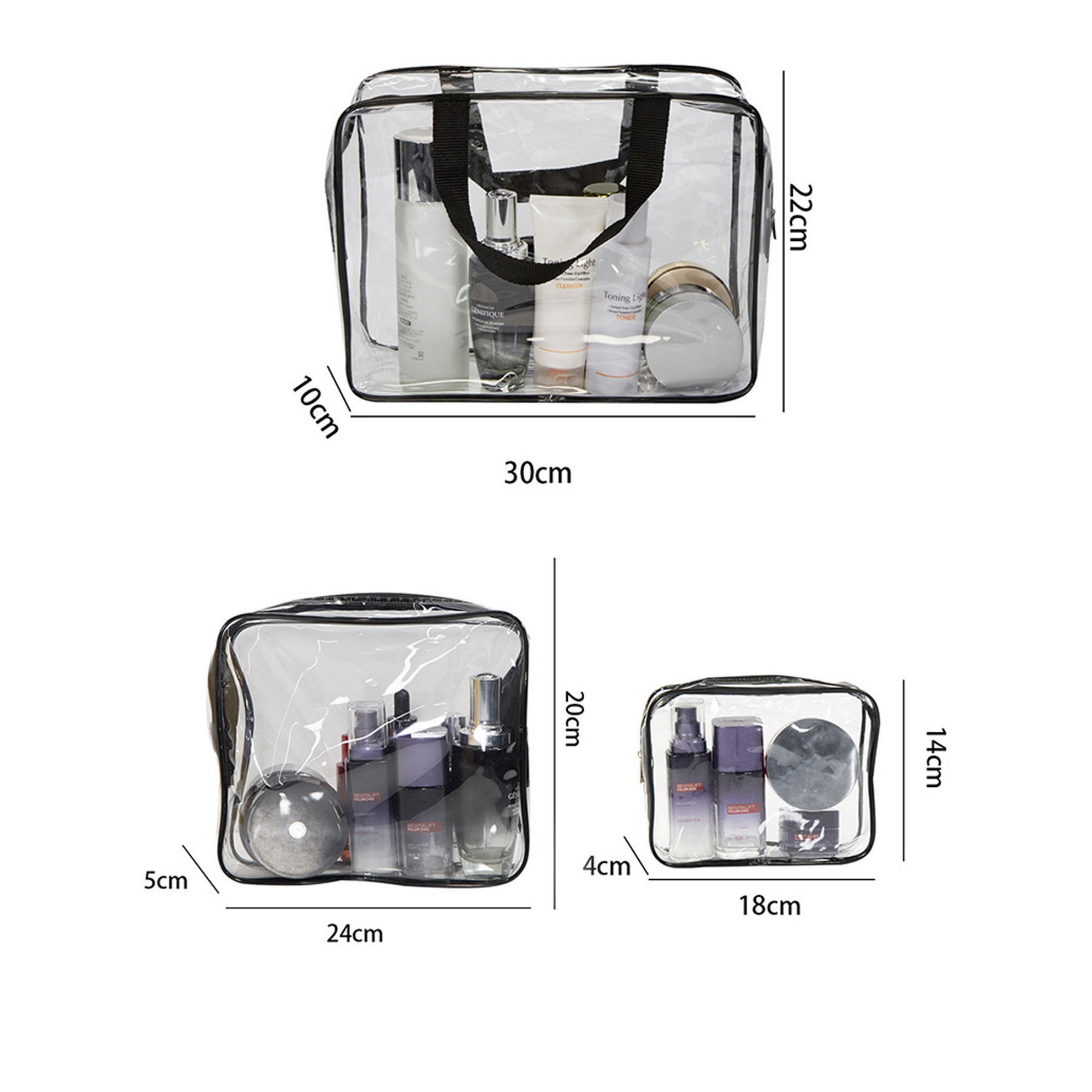 Transparent PVC Waterproof Cosmetic Pouch 4