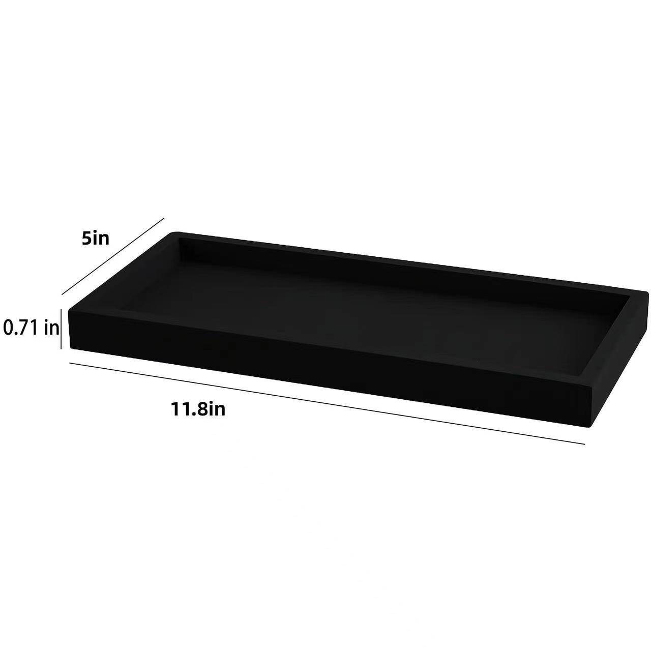 Silicone Square Black Tray 4