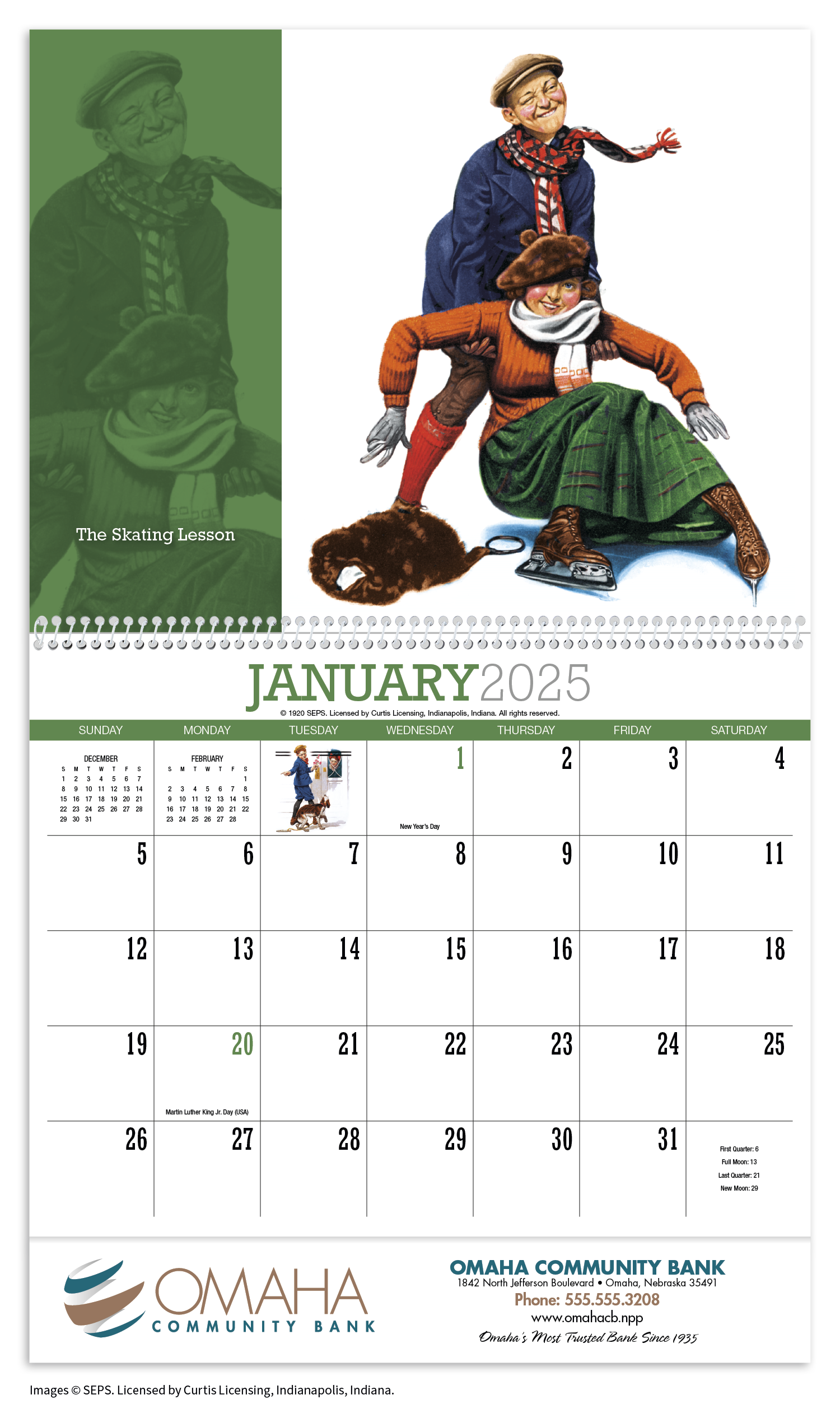 HotLine® Products Norman Rockwell Appointment Calendar - Spiral 44