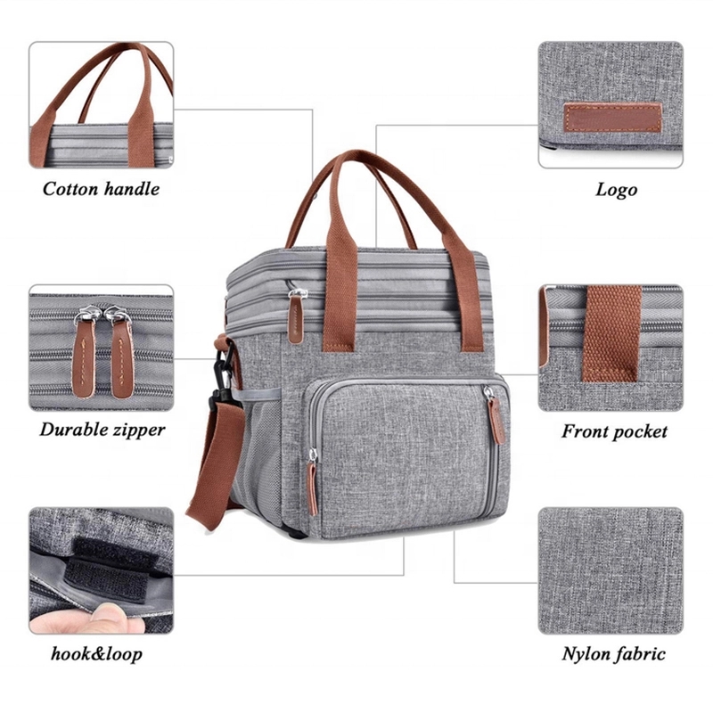 Large Capacity Foldable Handheld Insulated Bag 4