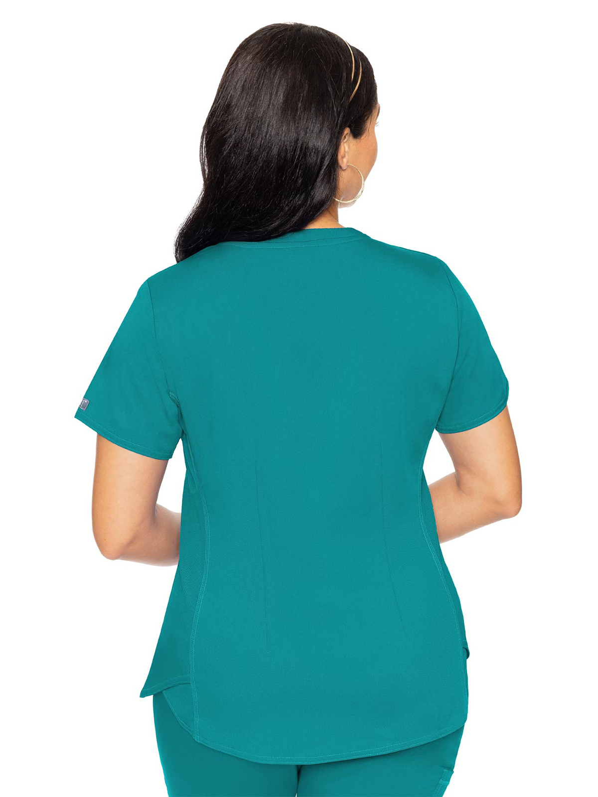 Med Couture - MC Touch - Women's 4-Pocket V-Neck Shirttail Top 39