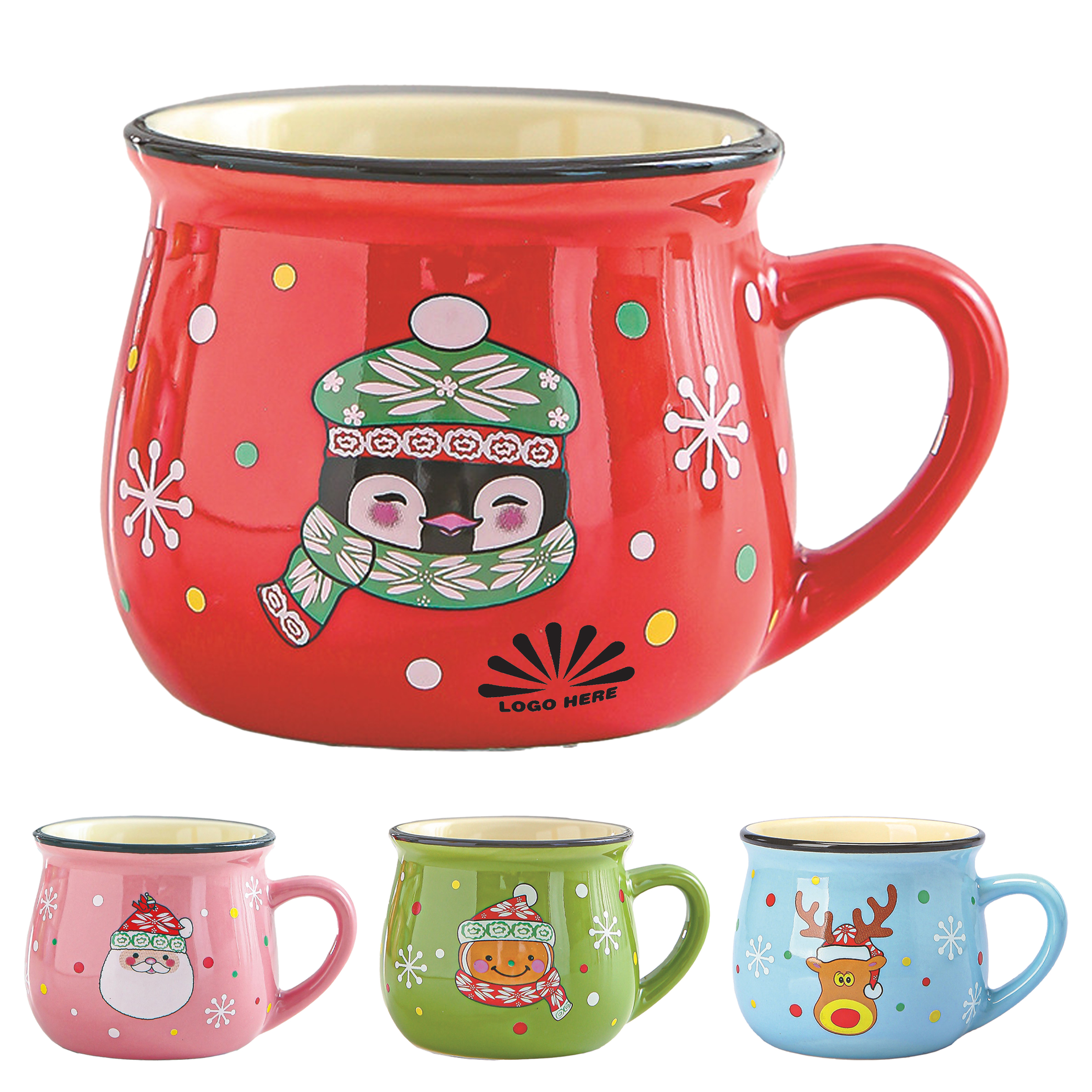 Custom Ceramic Cup for Festive Desserts 1