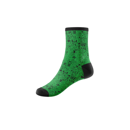 Full Dye Sublimation Poly Spandex Quarter Socks 3