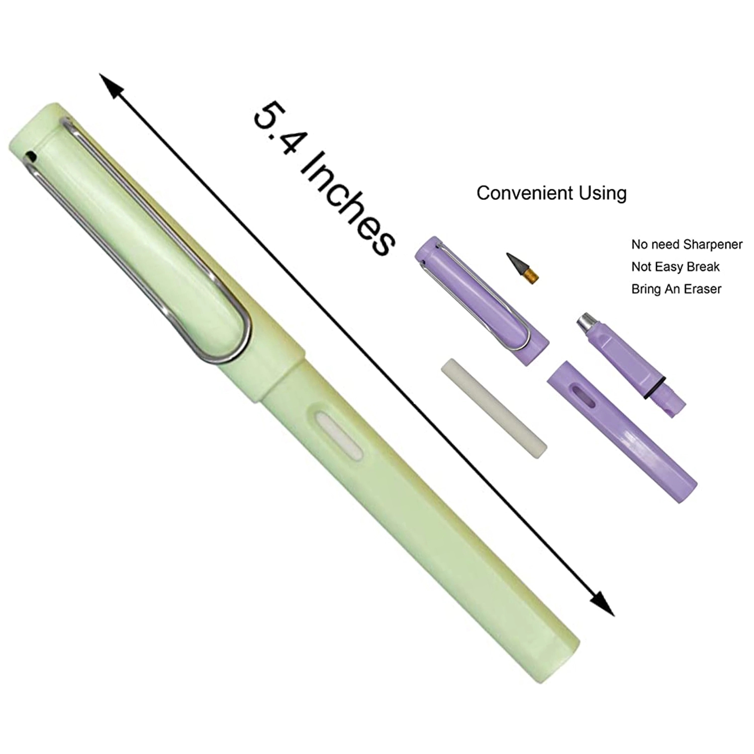 Everlasting Pencil Portable Reusable Erasable 5