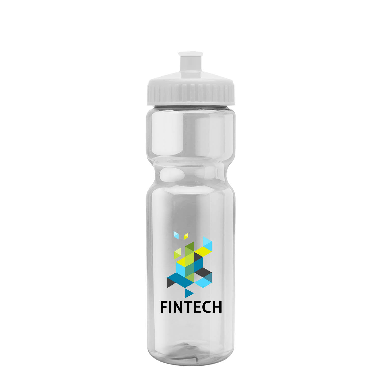 Champion - 28 oz. Transparent Bottle with Push pull and Digital Imprint 28