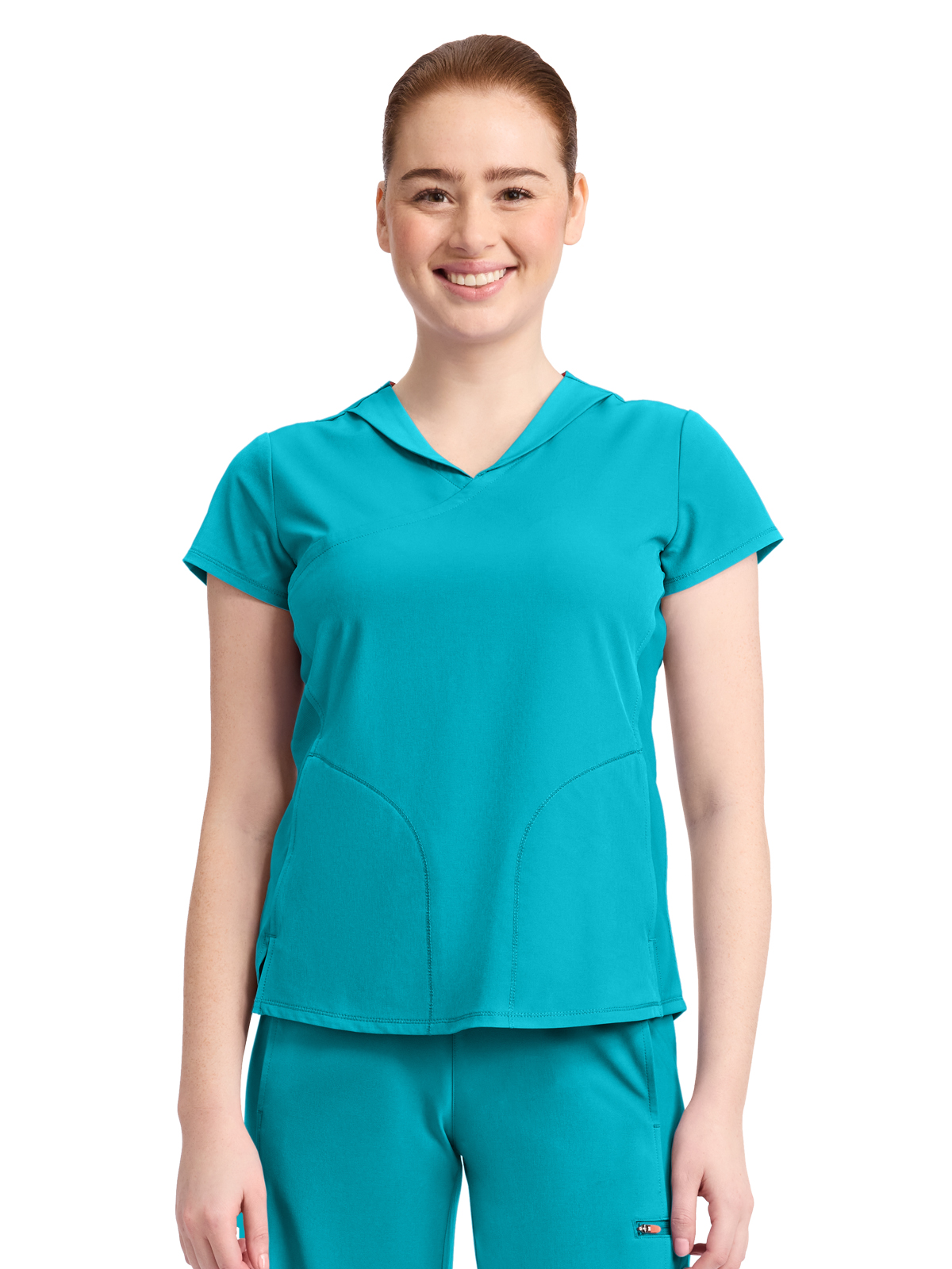 Infinity GNR8 - Women's 2-Pocket Mock-Wrap V-Neck Top 6