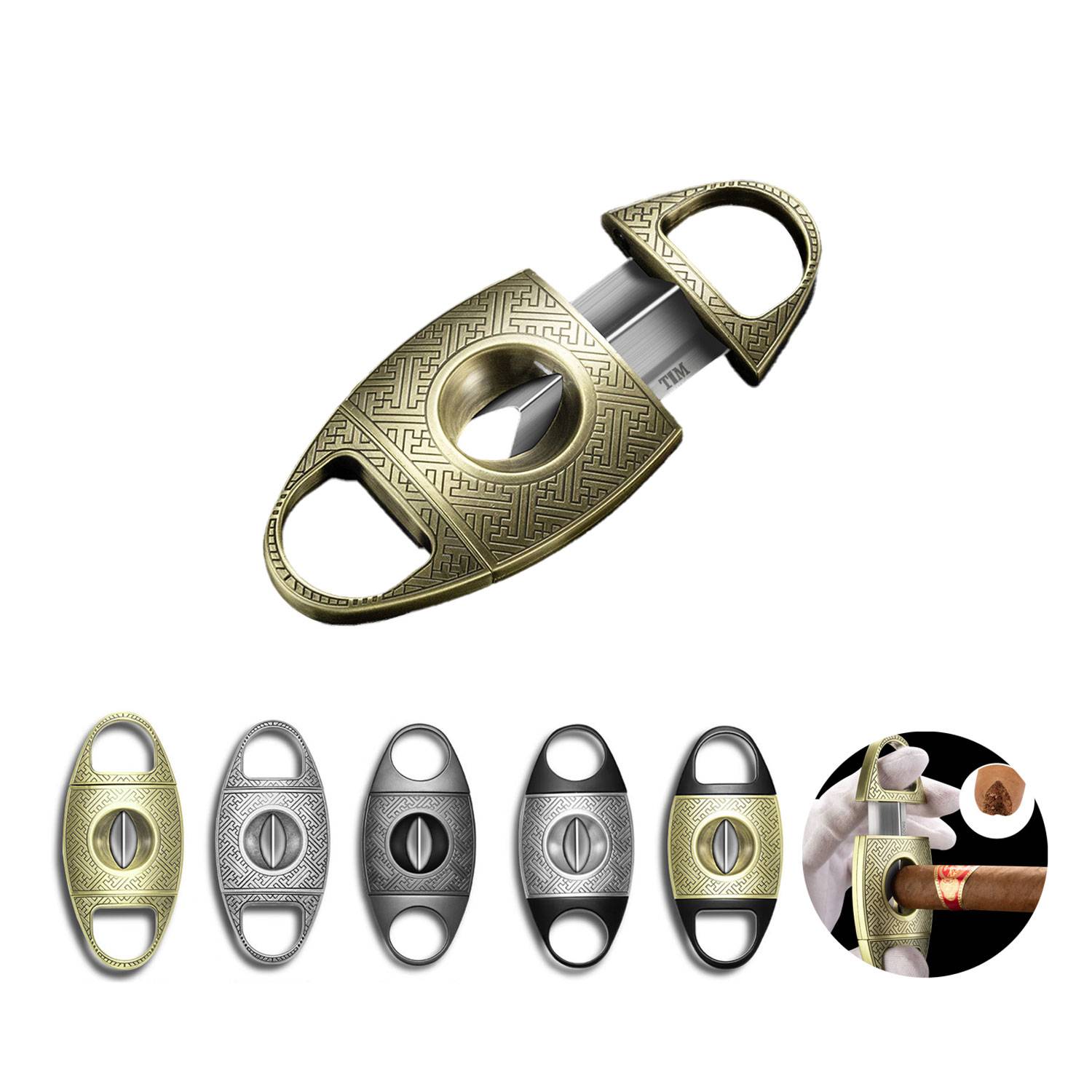 Alloy V-Cut Cigar Cutter Stainless Steel Blade 3