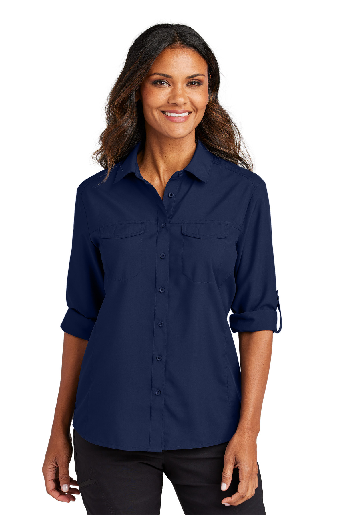 Port Authority Women's Long Sleeve UV Daybreak Shirt LW960 32