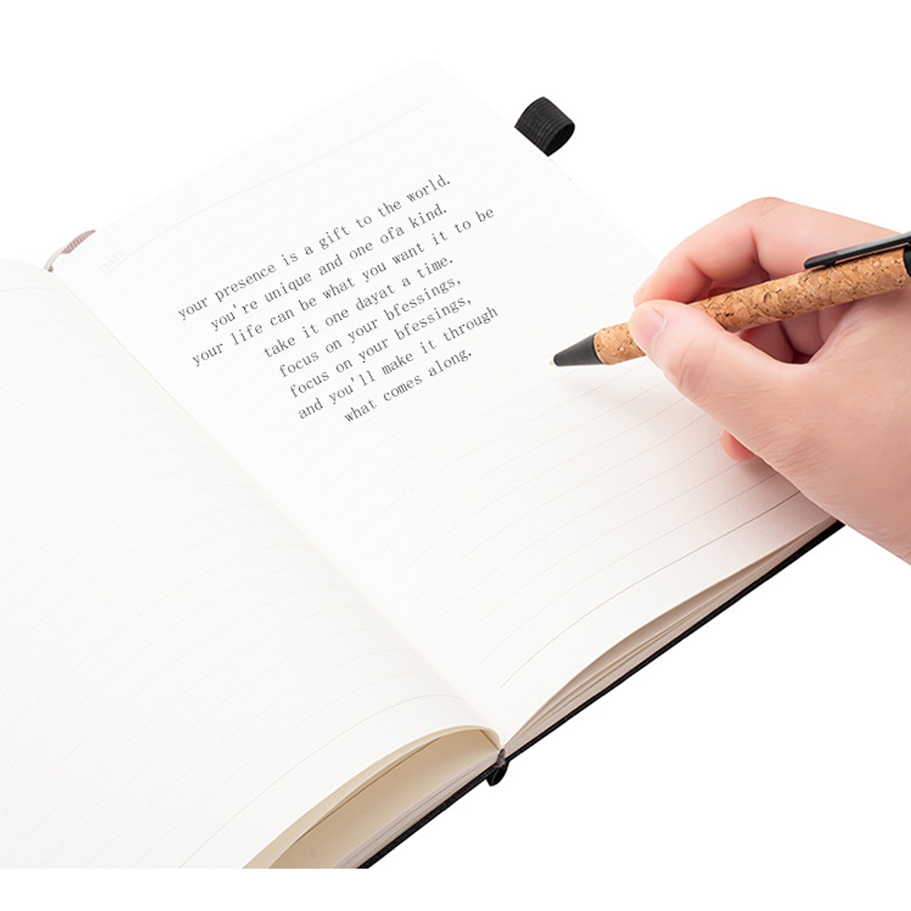 Cork Notebook and Pen Set 7