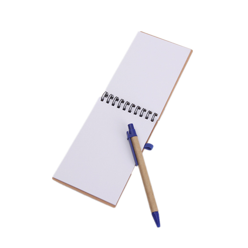 Kraft Spiral Notepad with Pen 3