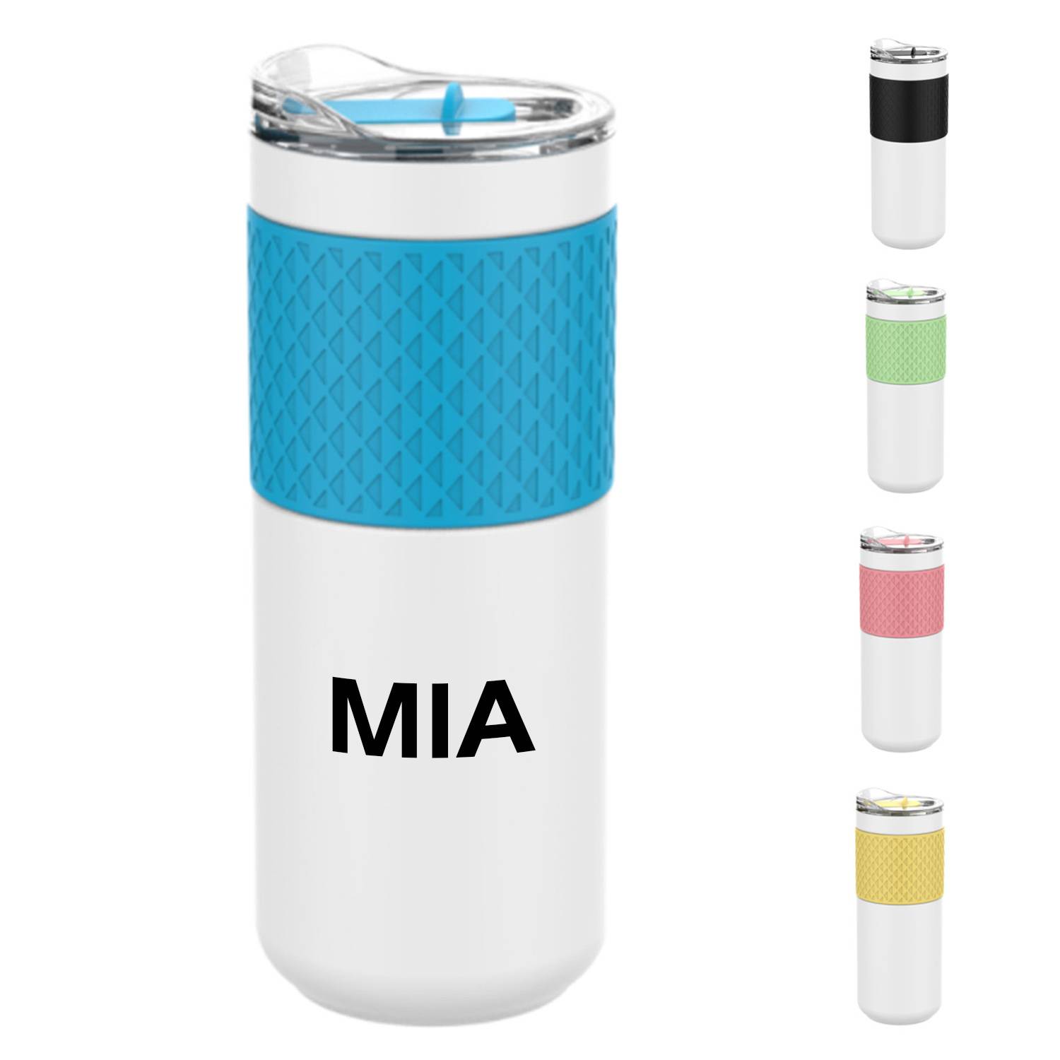 16oz double wall stainless steel insulated water bottle