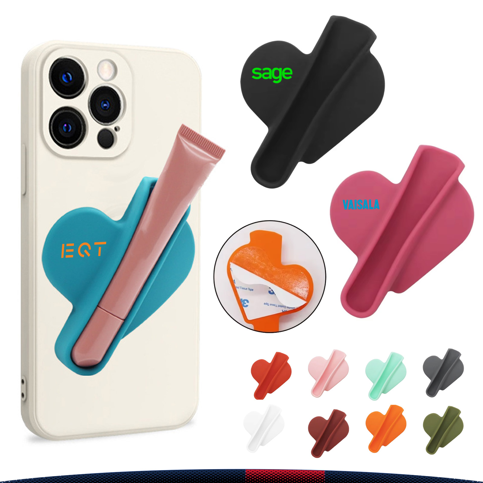 Iverra Silicone Lipstick Phone Holder 14