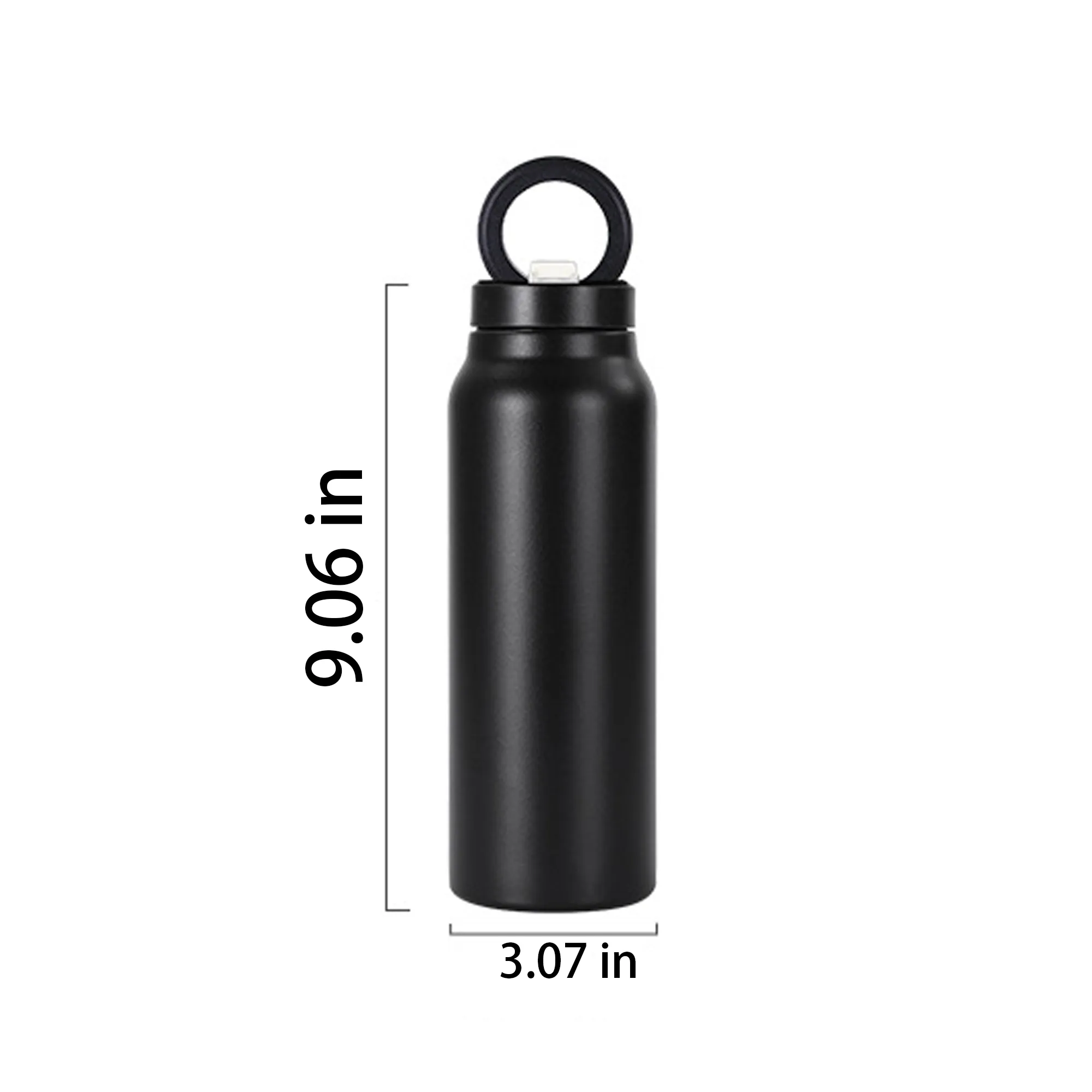 MOQ50 24oz Insulated Water Bottle With Magnetic Phonr Holder 2