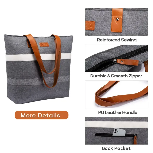 16.2" Oxford Lunch Picnic Tote Handbag 4
