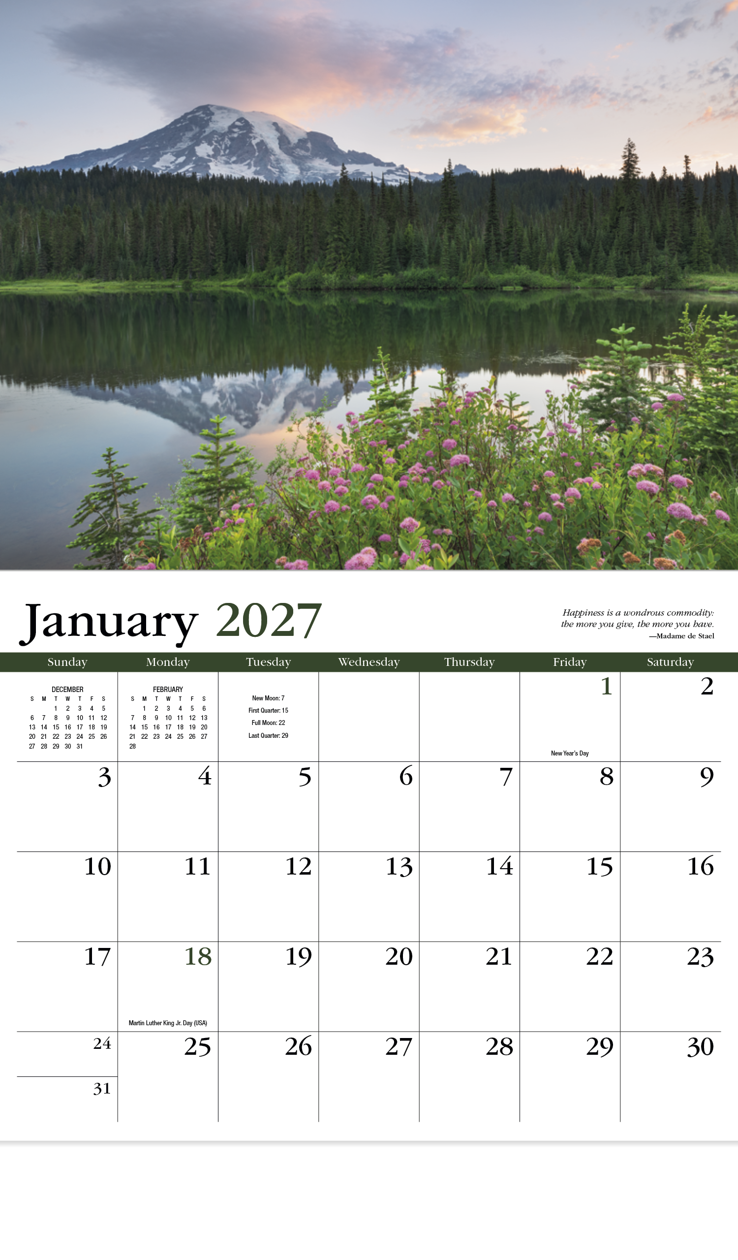 HotLine® Products Contemplations Appointment Calendar - Stapled 58