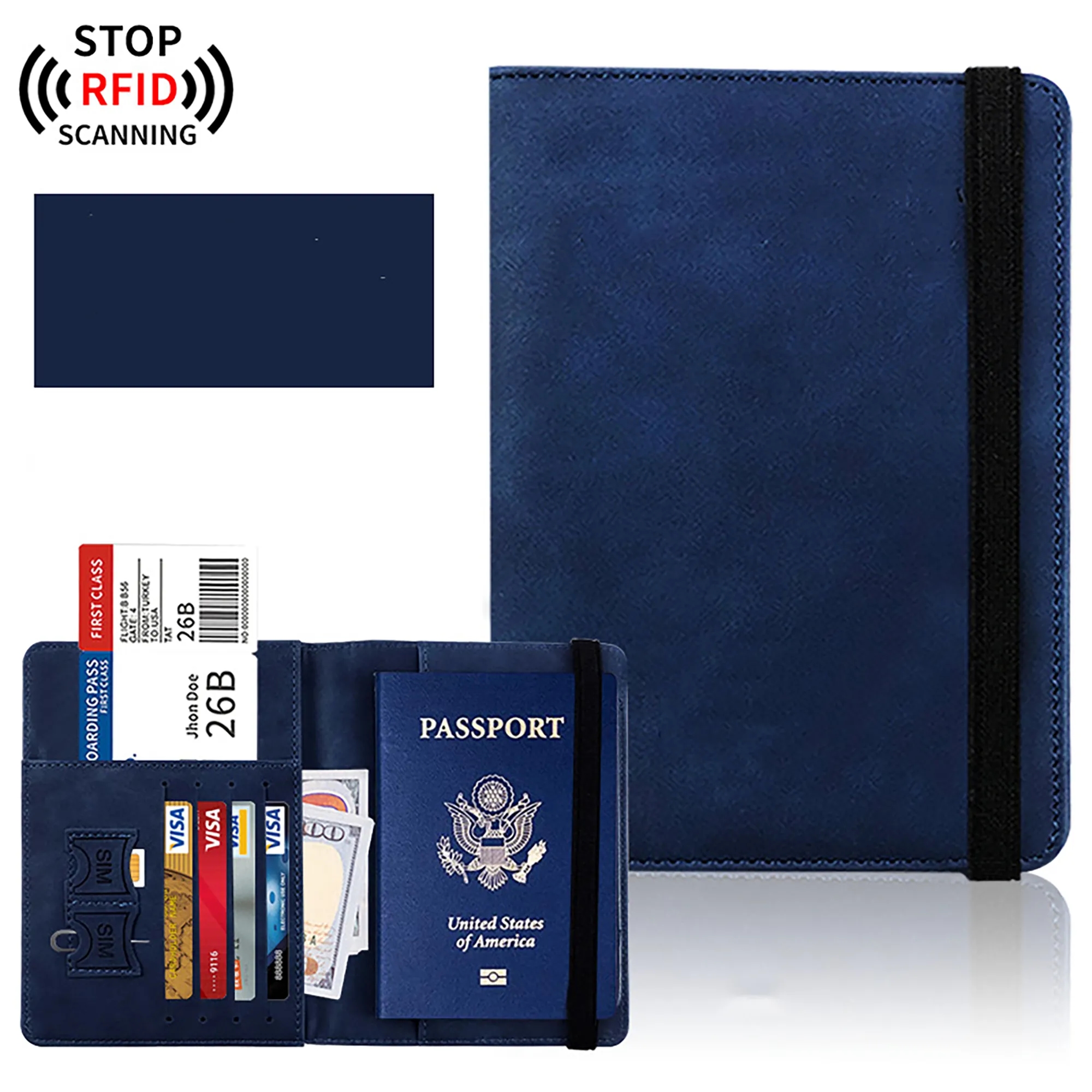 PU ID Passport Travel Wallet MOQ 100PCSc 4