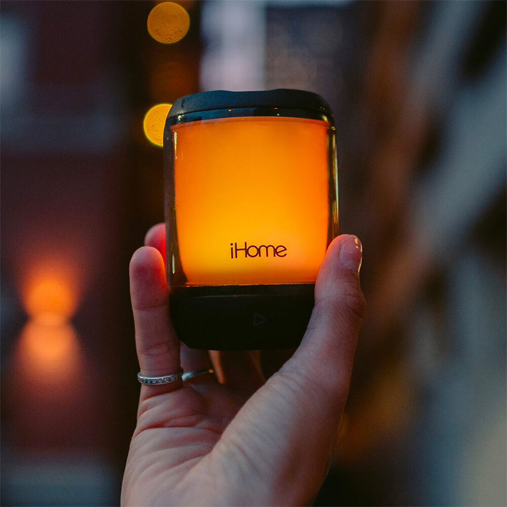 PlayGlow Mini Waterproof Bluetooth Speaker with Color Changing Lights