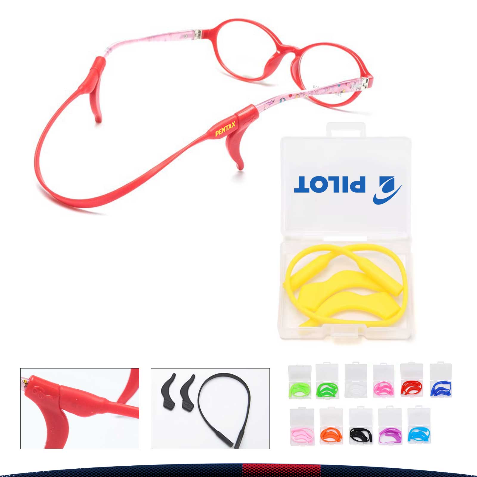 Bivney Silicone Eyeglasses Strap Kit 6