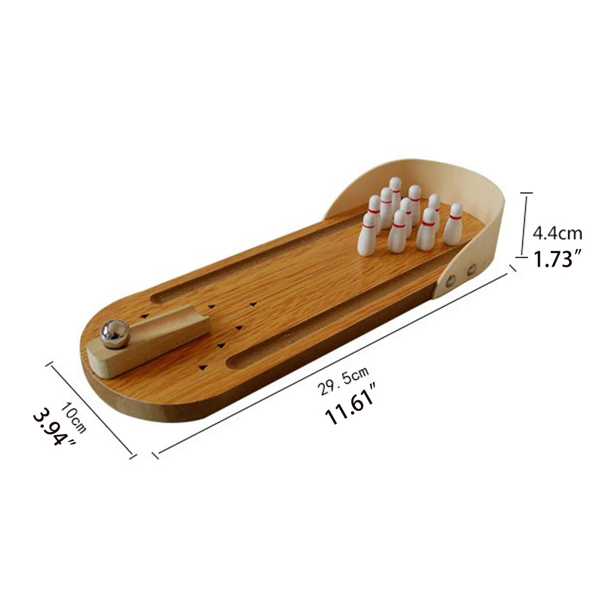 Tabletop Mini Bowling Game Set Fun Prank Gift 3