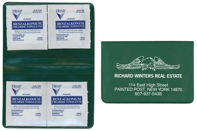 Hand Sanitizer BZK Towelette Kit 9