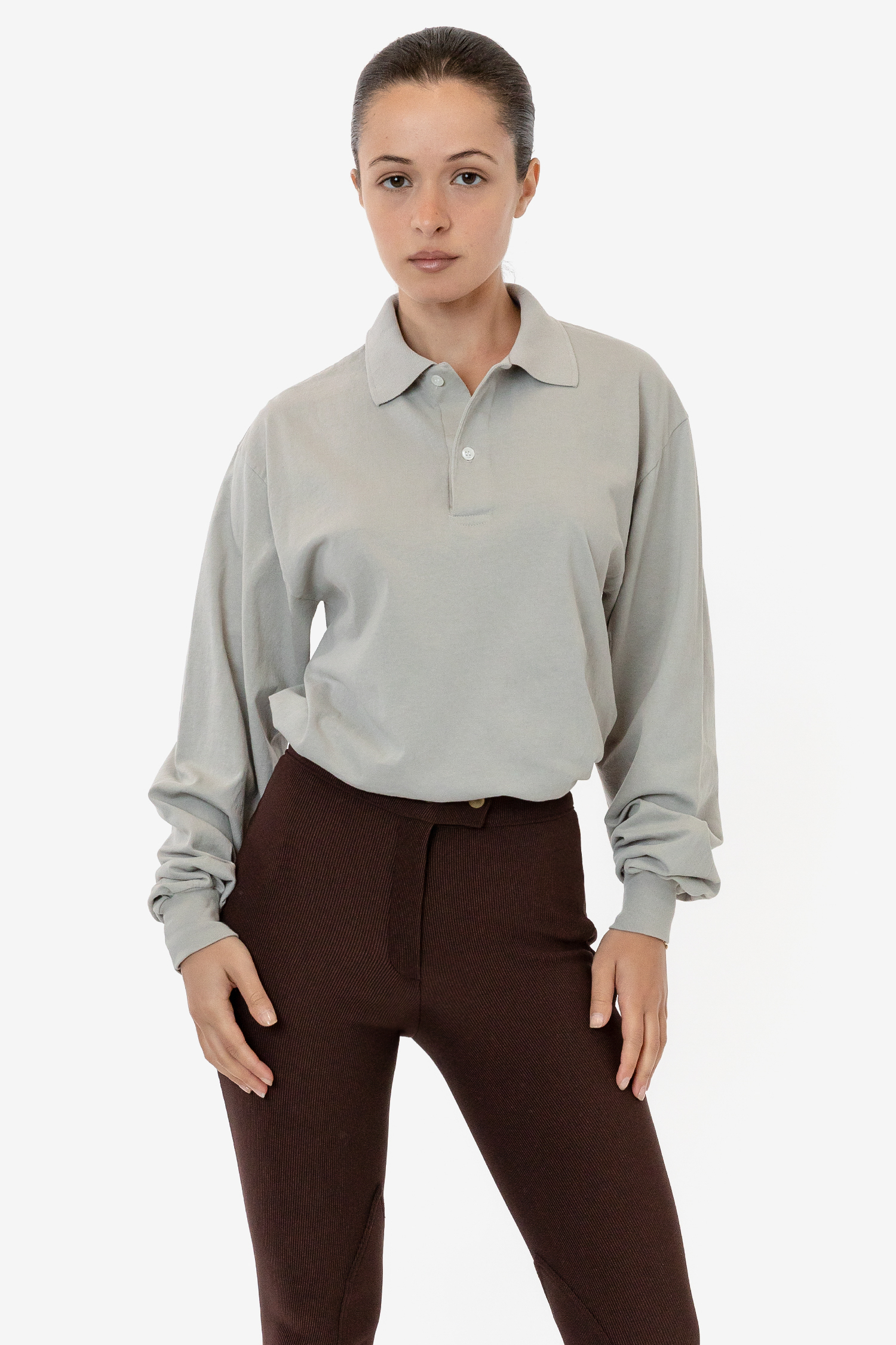 6.5 OZ LONG SLEEVE POLO T-SHIRT 7