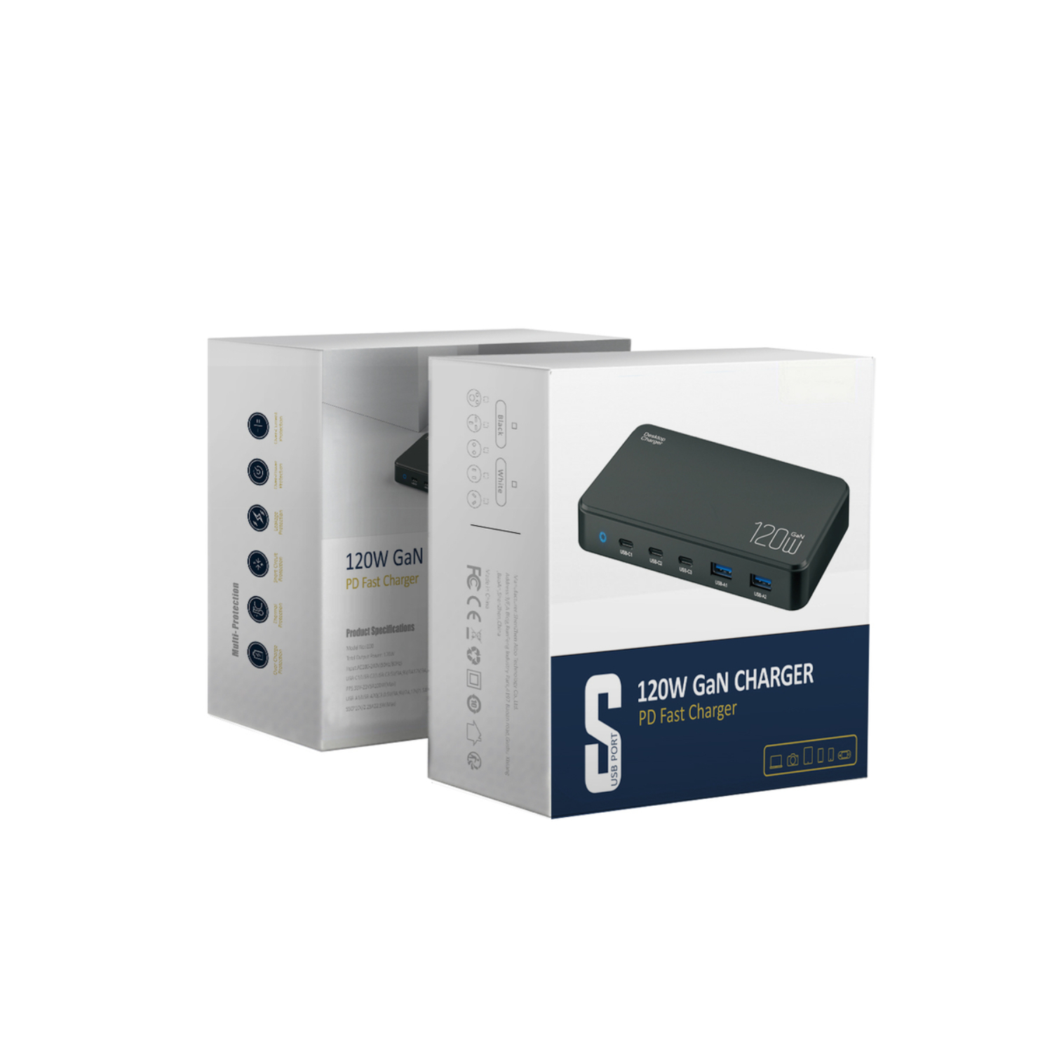 Power Charge 5-Port Desktop Charger - 120 W 3