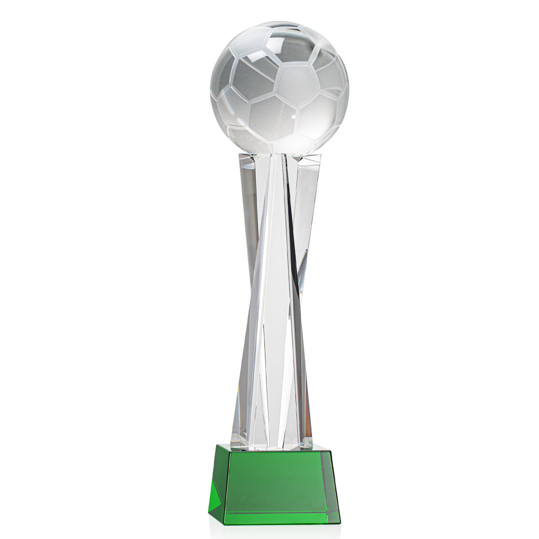 Soccer Ball Award on Grafton Base - Green 2