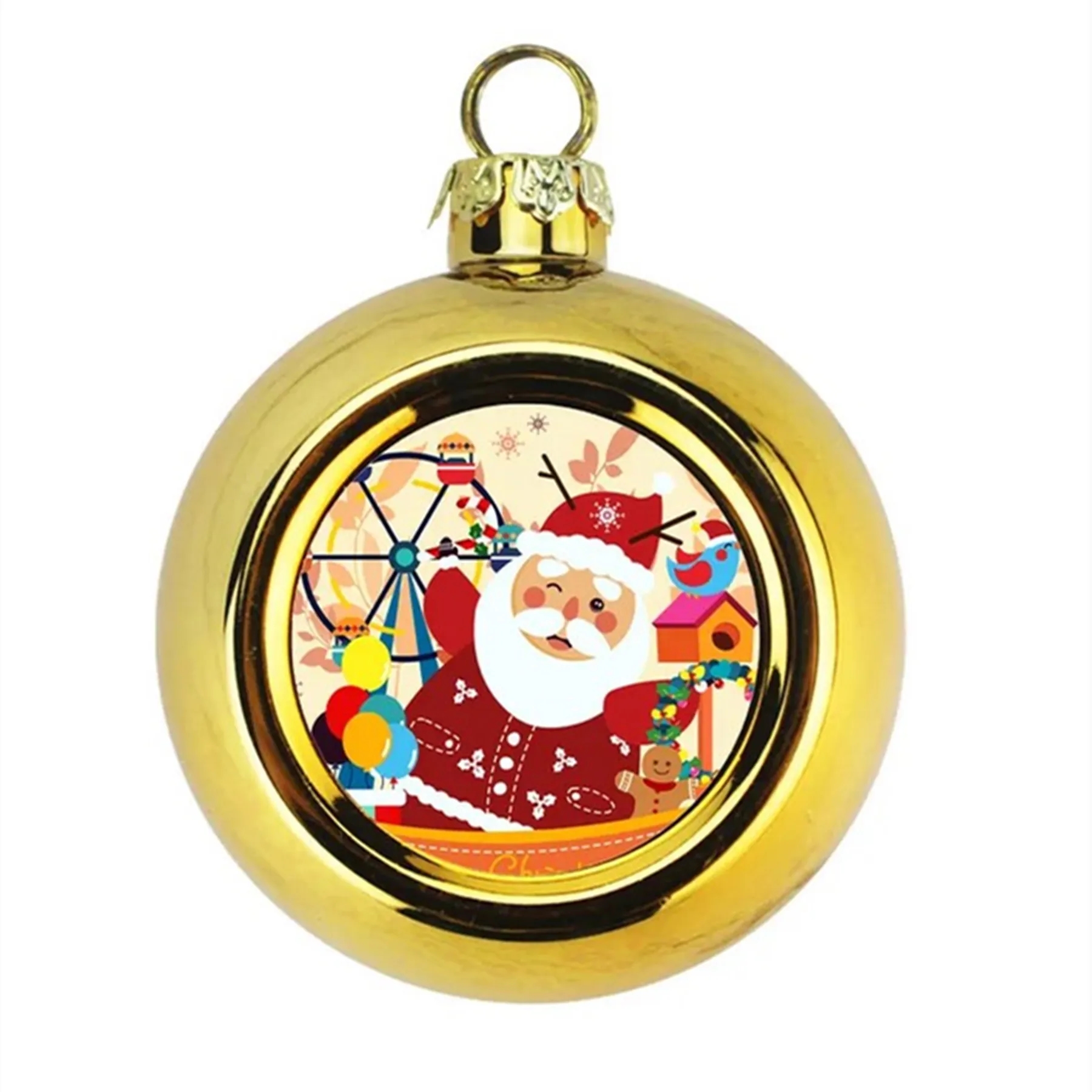 Plastic Christmas Tree Ornament Hanging Ball MOQ50 2