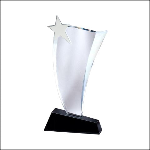 Crystal Wave With Silver Star 2