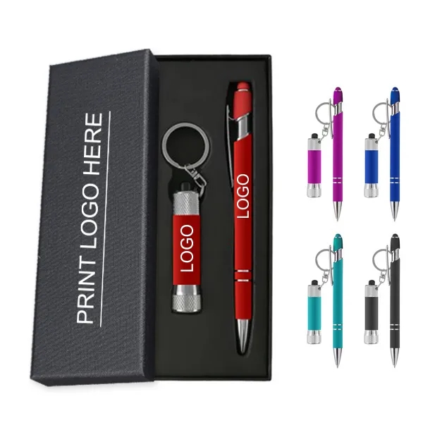 Ellipse Chroma Softy Metal Pen & Flashlight Gift Set 3