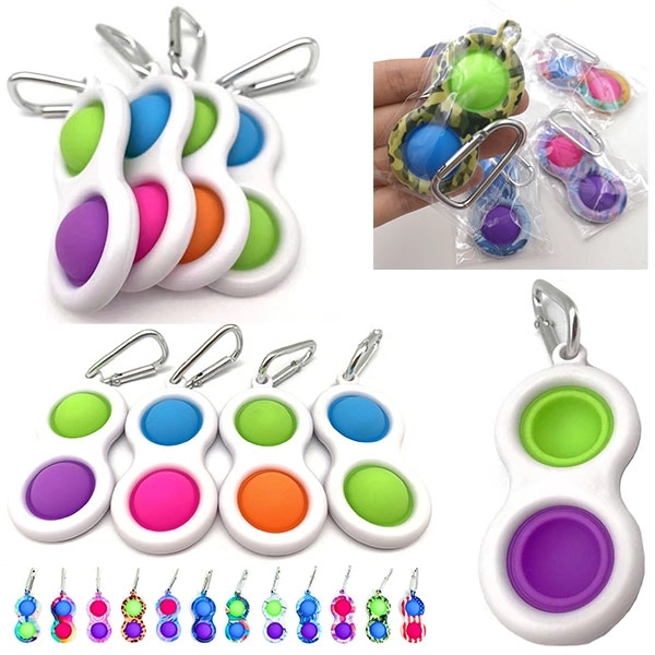 2PCS Simple Dimple Keychains 1