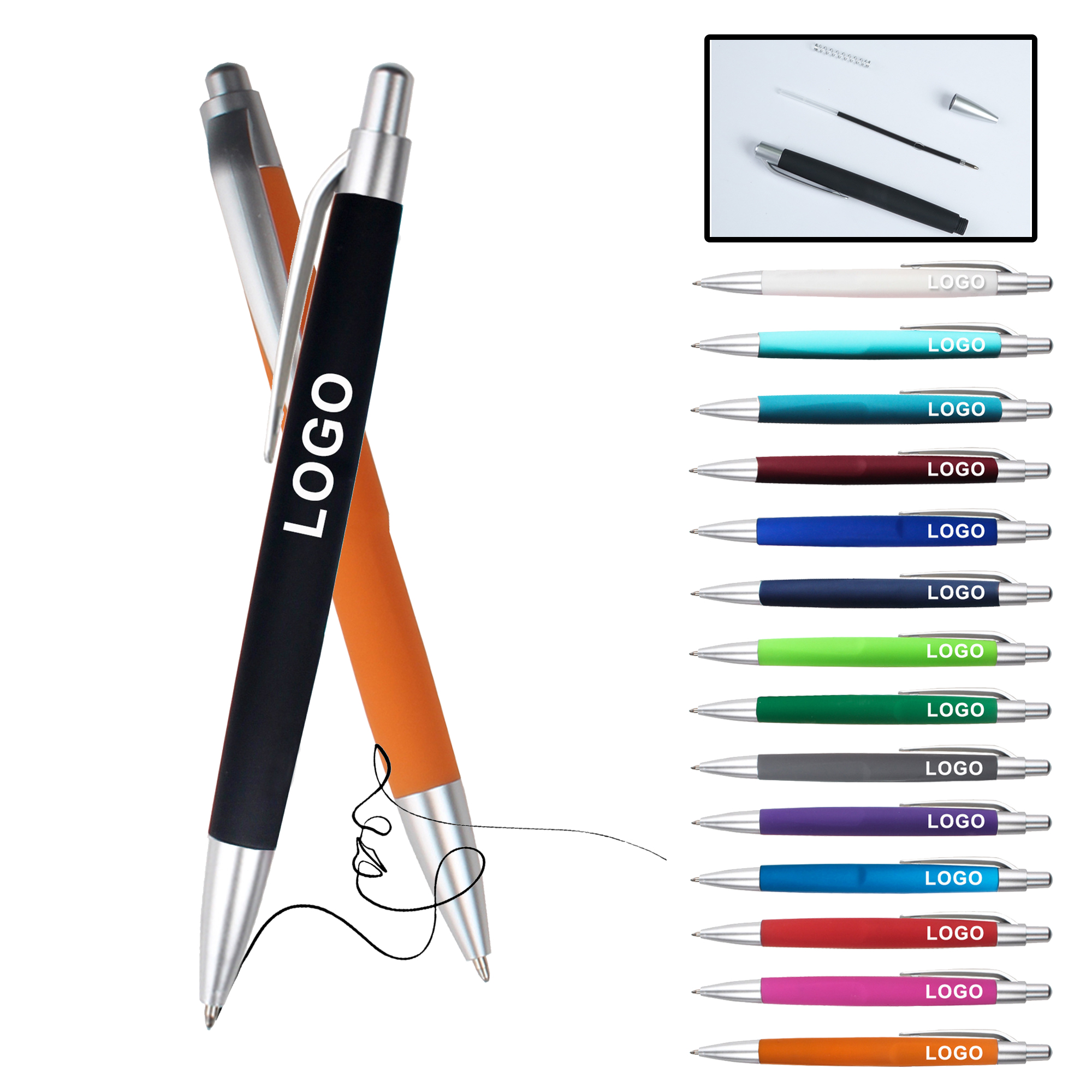 MOQ 30 PCS Advertising Giveaway Pens 1
